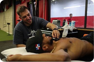 young athlete recovering safely at the best physical therapy clinic in cherry hill nj
