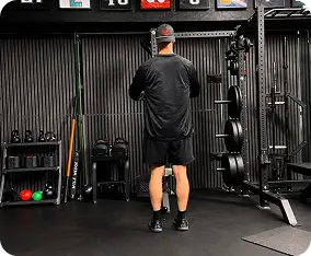 Athlete receiving sports rehab treatment for injury recovery and safe return to play