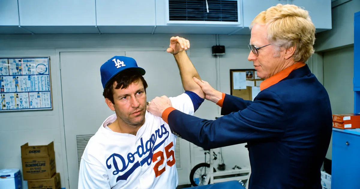 Timeline showing the history of Tommy John surgery from 1974 onward